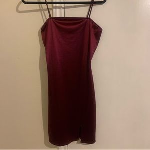 RUE 21 silk like red dress
